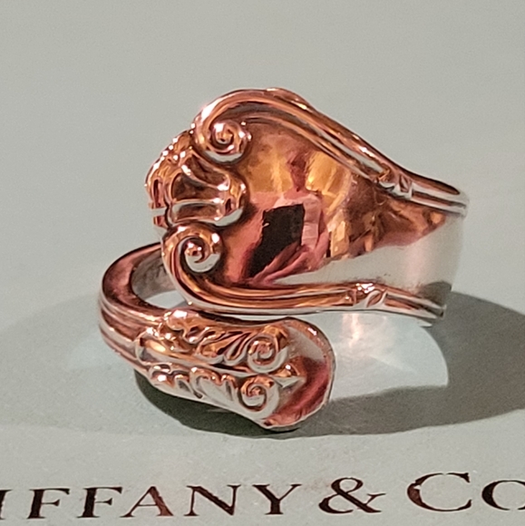 1961 Tiffany & Company Provence Spoon Ring in Sterling Silver #5 Vintage - Picture 9 of 15